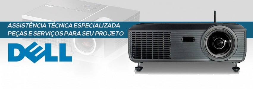 Projetor Dell com imagem escura ou foco irregular